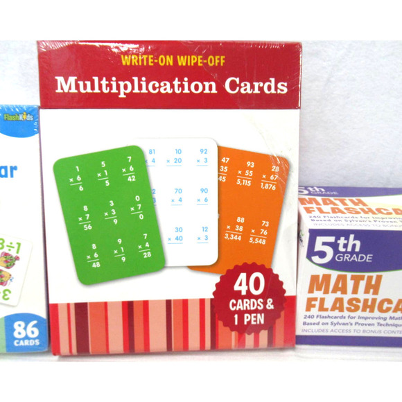 5th Grade Math Flashcards Set - Picture 3 of 7